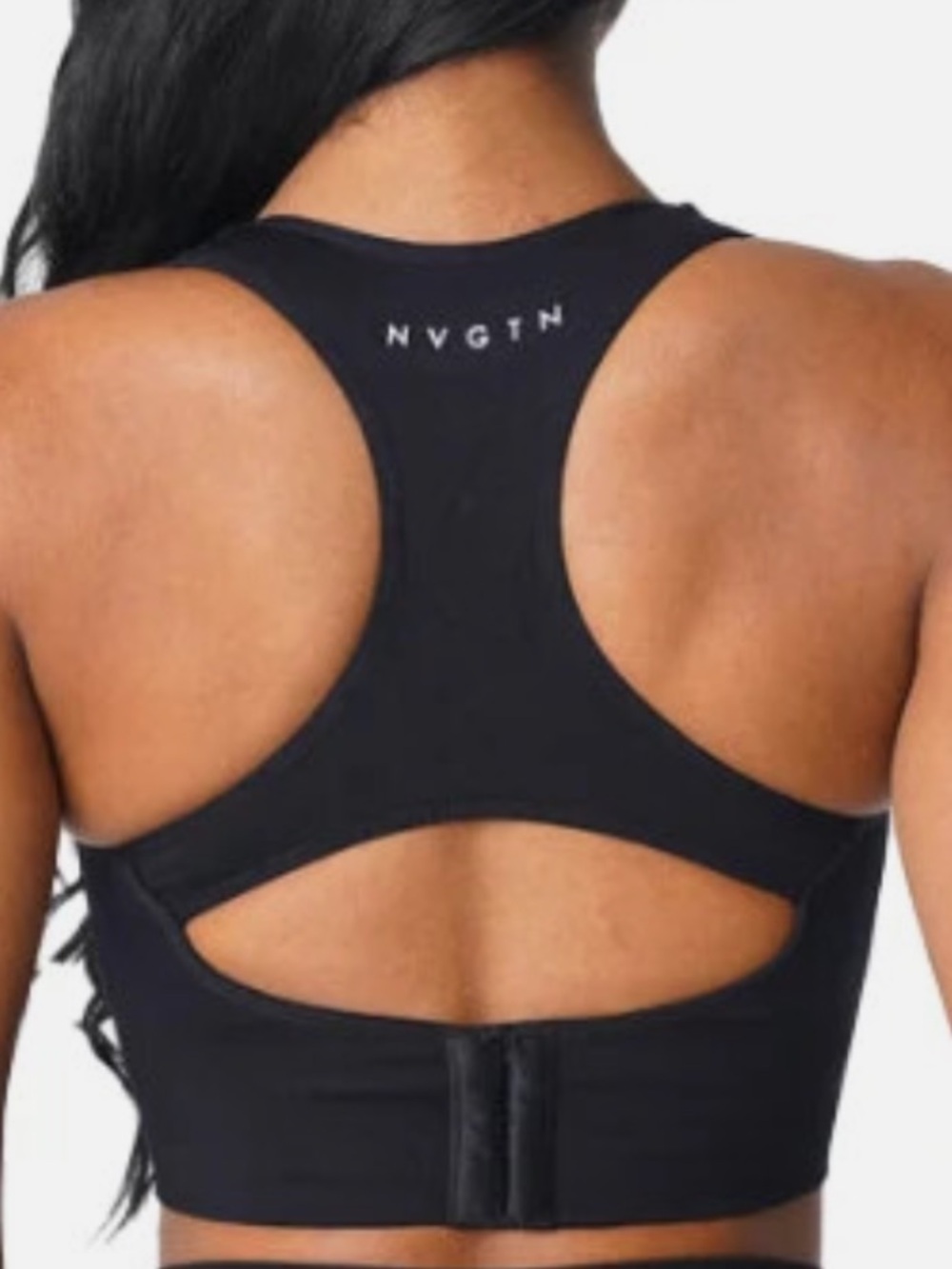 NVGTN Black Racerback Sports Bra